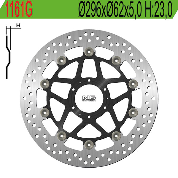 Disco freno anteriore flottante NG Brakes per HONDA CB 600 HORNET /S 1998-1999