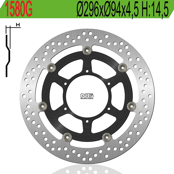 Disco freno anteriore flottante NG Brakes per HONDA CB 600 HORNET 2007-2013