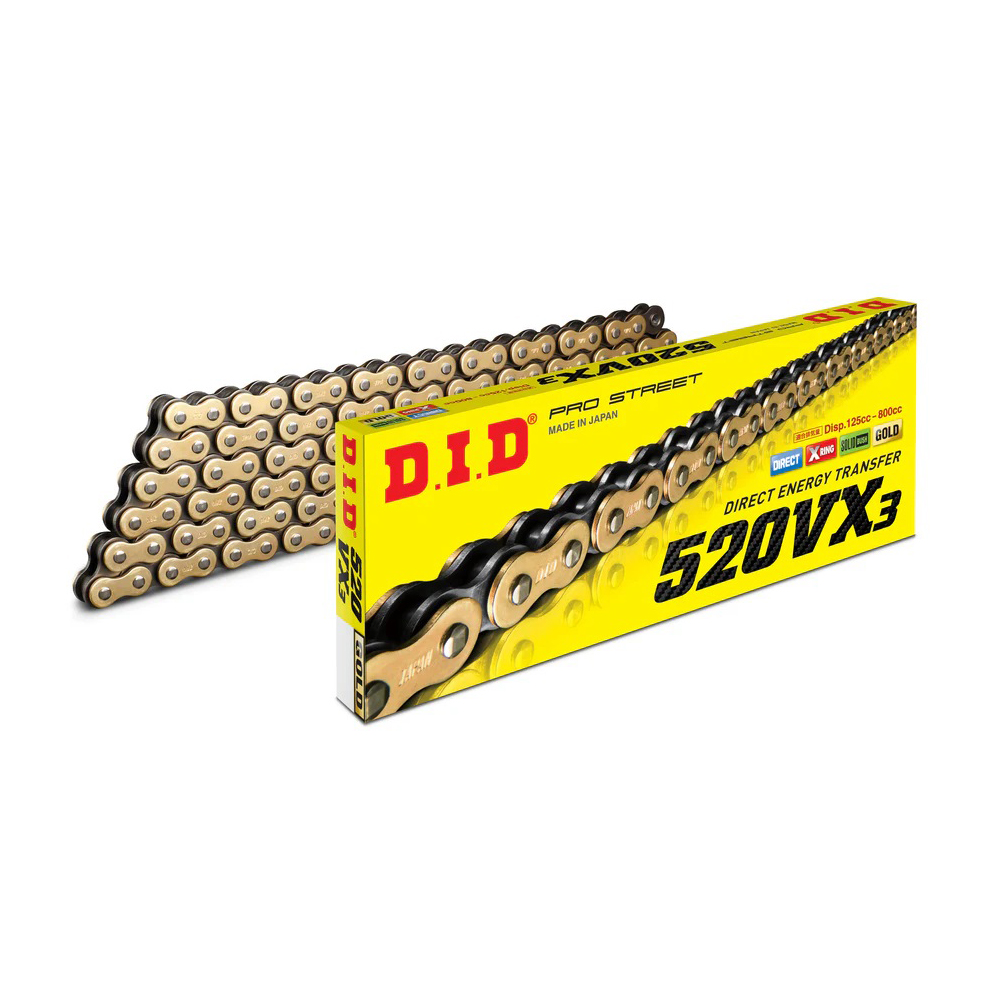 Catena DID passo 520 modello VX3 con 120 maglie