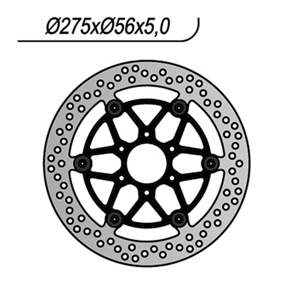 Disco freno anteriore flottante NG Brakes per SUZUKI GZ 125 MARAUDER 1999-2011