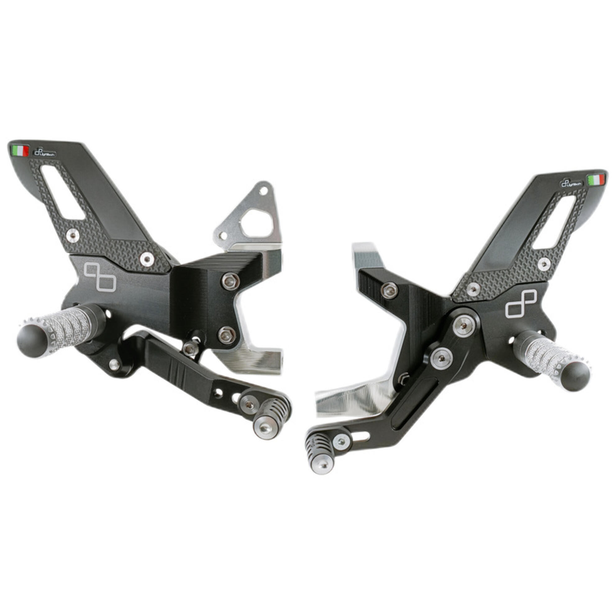 Pedane regolabili Standard Lightech cambio rovesciato per DUCATI PANIGALE V2 2020-2024