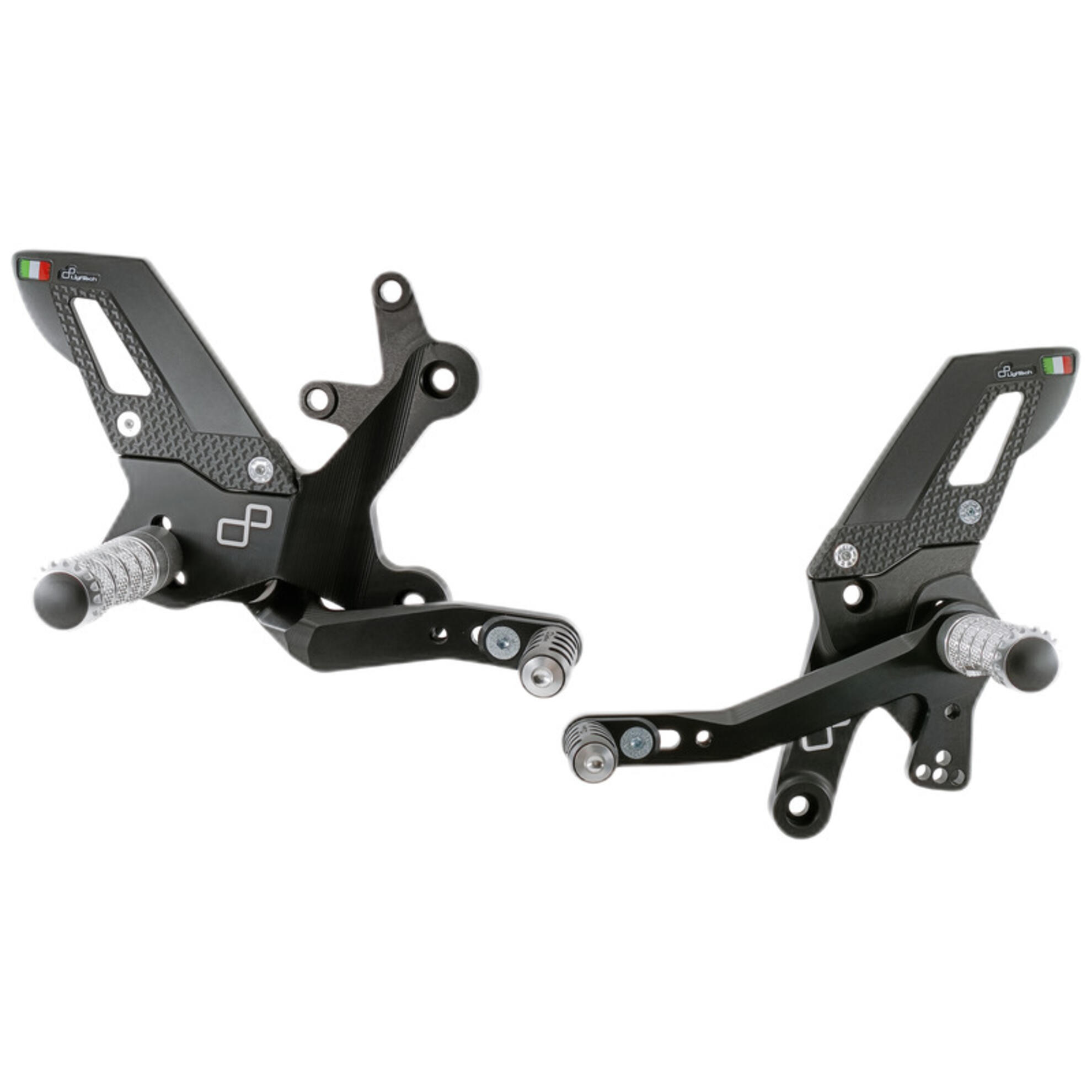 Pedane regolabili Standard Lightech per KAWASAKI NINJA Z 400 2018-2024