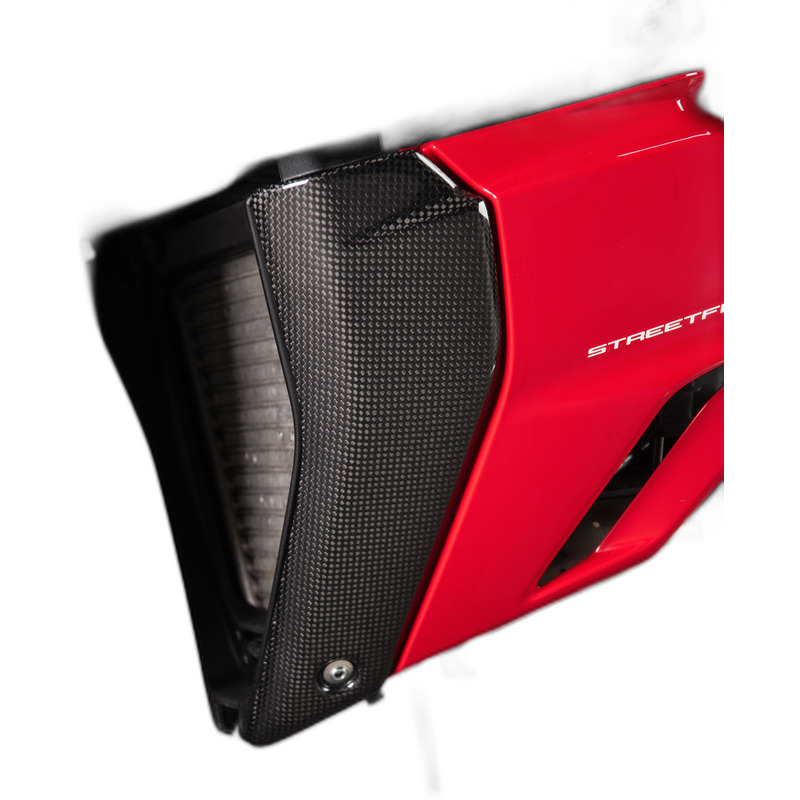 Copertura laterale inferiore radiatore carbonio LighTech per DUCATI STREETFIGHTER V4 2020-2024