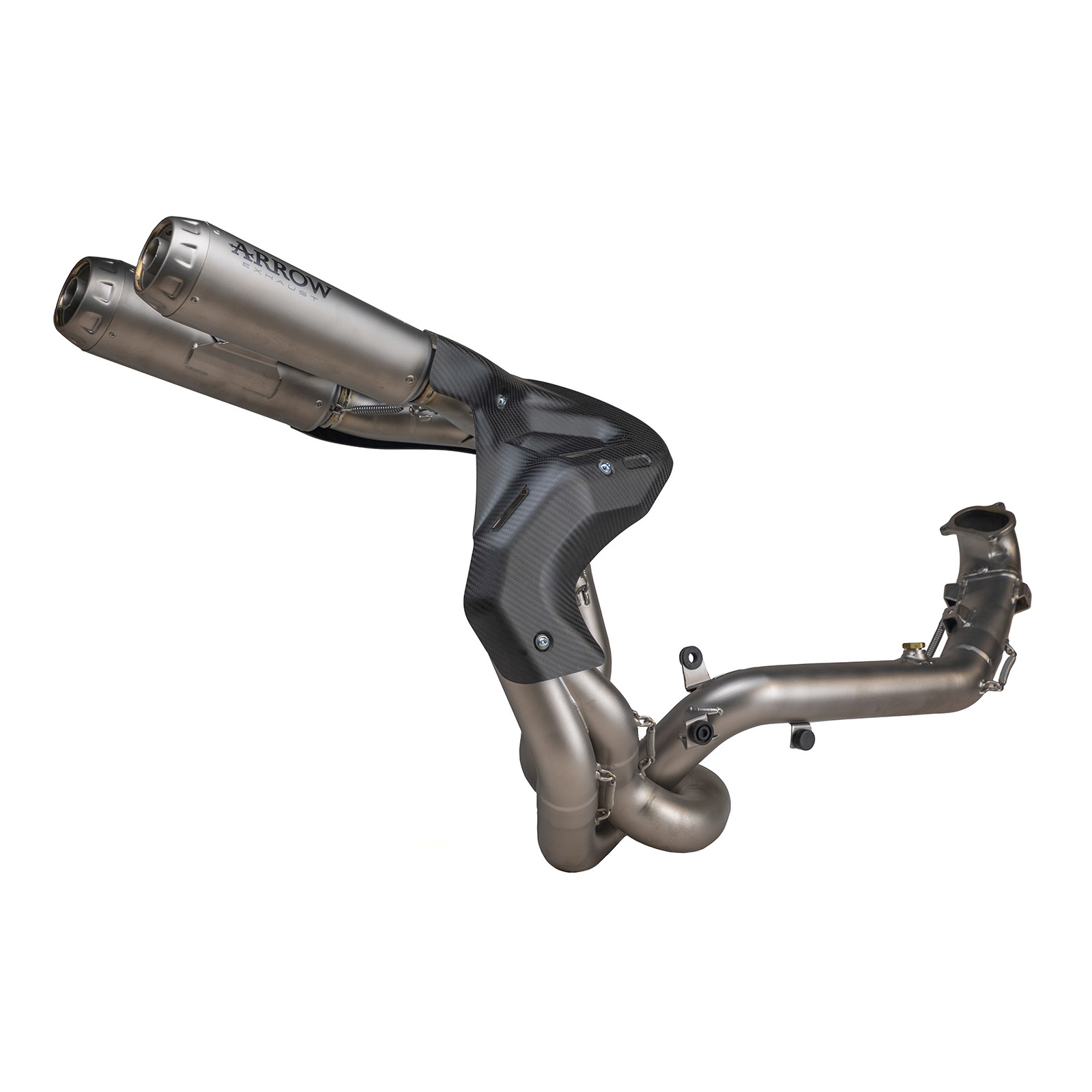 Kit completo Arrow Competition terminali Pro-Race Twin Titanio fondello Titanio per DUCATI STREETFIGHTER V2 2022-2024