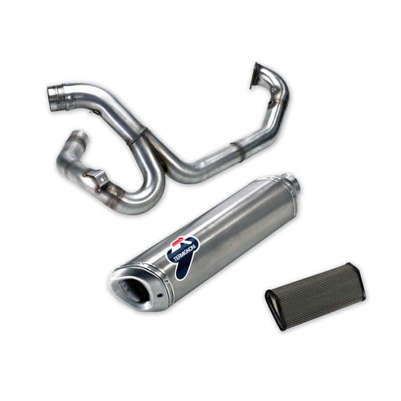 Kit Completo Termignoni Racing in Acciaio Inox con terminale in Titanio per DUCATI MULTISTRADA 1200 2010-2014