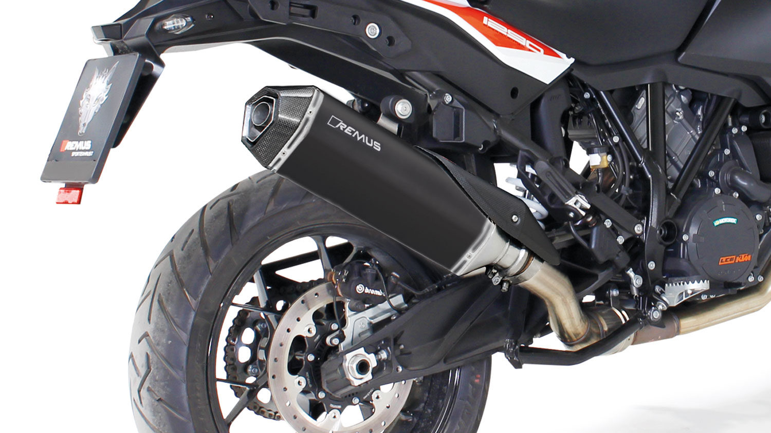 Silenziatore Remus Hexacone acciaio nero omologato per KTM 1290 SUPER ADVENTURE /R/S/T 2017-2020