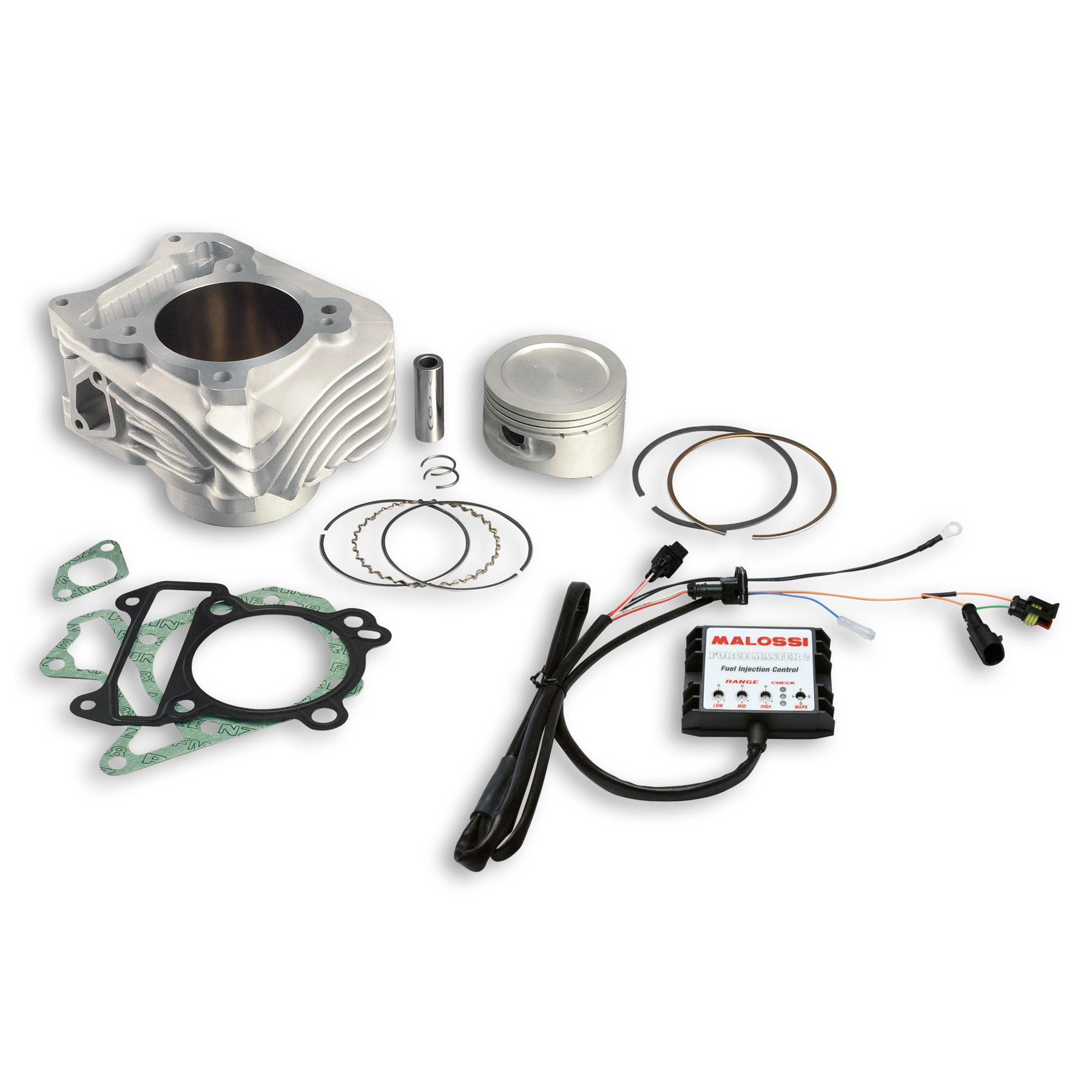 Cilindro completo Malossi i - tech 4 - alesaggio ø 70 in alluminio con spinotto ø 15 per VESPA 125 IE 4T E3