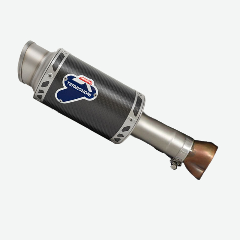Kit Silenziatore Termignoni GP Classic Racing in Carbonio con fondello in Acciaio Inox e raccordo incluso per BMW S 1000 RR 2019-2024