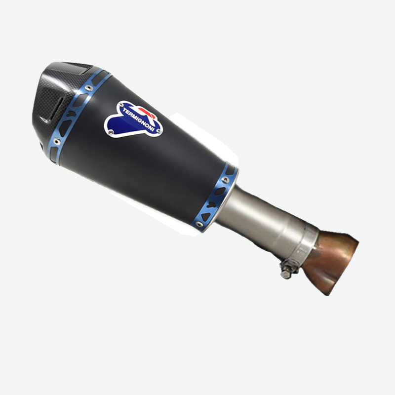 Kit Silenziatore Termignoni HEB Racing in Titanio Nero con fondello in Carbonio e raccordo incluso per BMW S 1000 RR 2019-2024