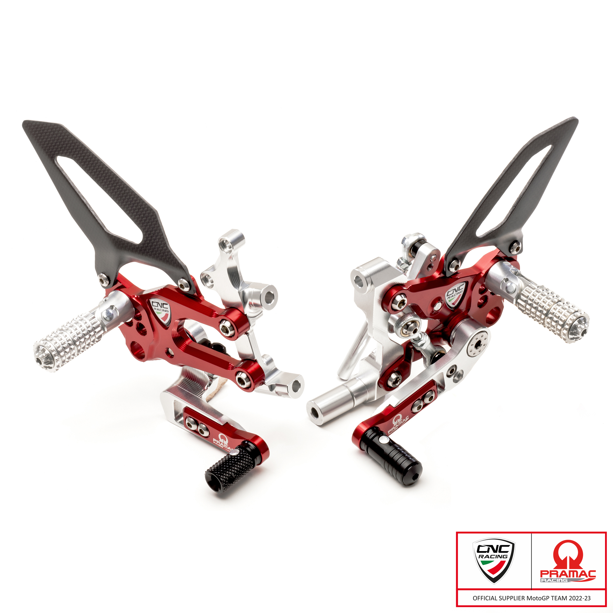 Pedane regolabili CNC Racing RPS Ducati SBK Pramac Racing Limited Edition per DUCATI PANIGALE 1199 /R/S 2012-2014