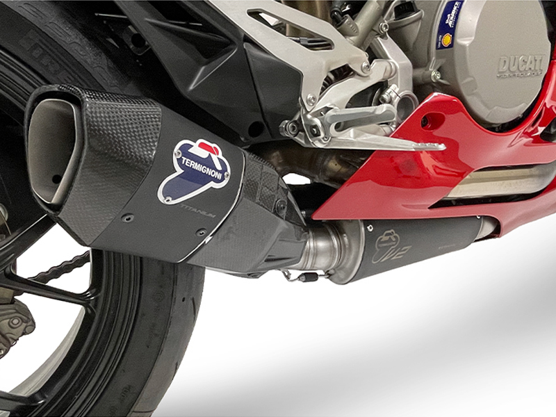 Scarico Completo Termignoni Racing in Acciaio Inox con Terminale in Titanio per DUCATI PANIGALE V2 2021-2024
