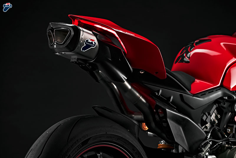 Scarico Completo Racing Termignoni "4USCITE" in acciaio inox con Finali in Titanio per DUCATI PANIGALE V4/S 2018-2024
