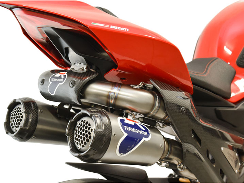 Scarico Completo Termignoni Racing in Acciaio Inox con Terminale in Inox per DUCATI PANIGALE V4/S 2018-2024