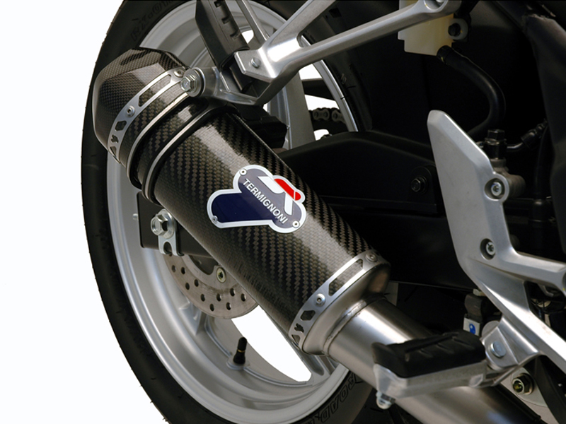 Silenziatore Termignoni Relevance Racing in Carbonio con Fondello Carbonio per HONDA CBR 250 R 2012-2013
