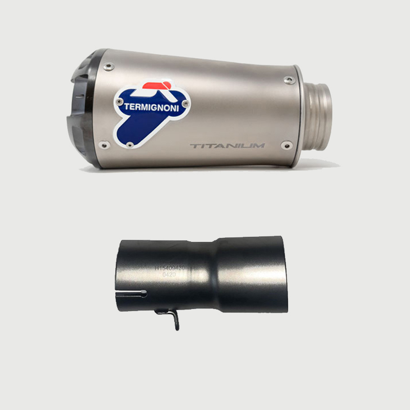 Kit Silenziatore Termignoni GP2R-RHT Racing in Titanio con fondello in Alluminio e tubo di raccordo incluso per HONDA CB 1000 R 2018-2020