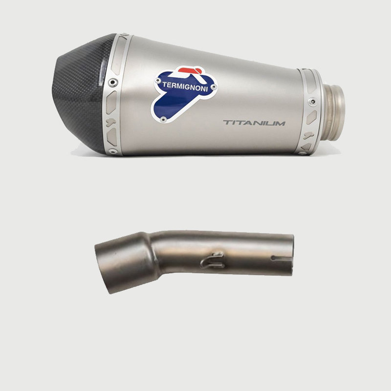 Kit Silenziatore Termignoni Racing in Titanio con fondello in carbonio e tubo di raccordo incluso per HONDA CB 500 F/X 2019-2022