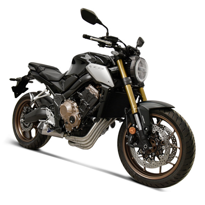 Scarico Completo Termignoni Racing in Acciaio Inox con Terminale Relevance Conico in Titanio per HONDA CB 650 2018-2024