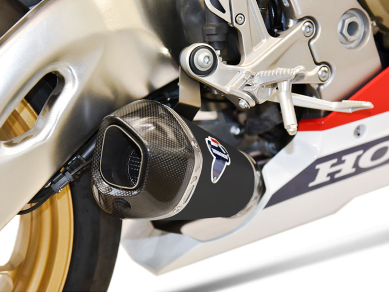 Scarico Completo Termignoni Racing in Acciaio Inox con Terminale Relevance Conico Nero in Titanio per HONDA CBR 1000 2017-2019