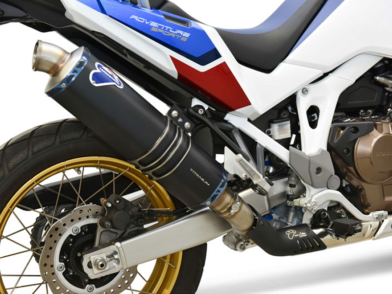 Silenziatore Termignoni Nero Omologato in Titanio con Paracalore per HONDA CRF 1100 L AFRICA TWIN 2020-2022