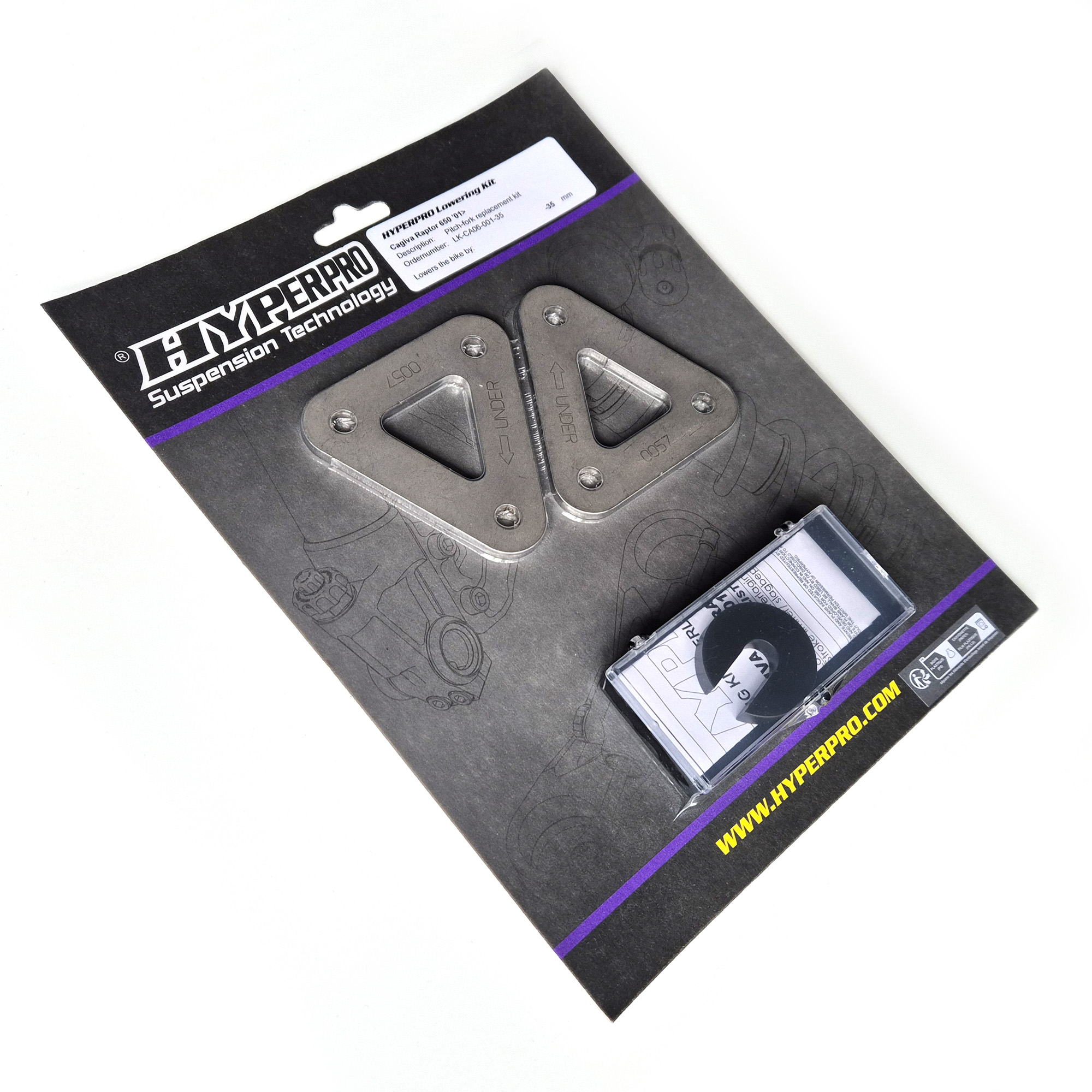 Kit abbassamento posteriore 35mm Hyperpro per Cagiva Raptor 650