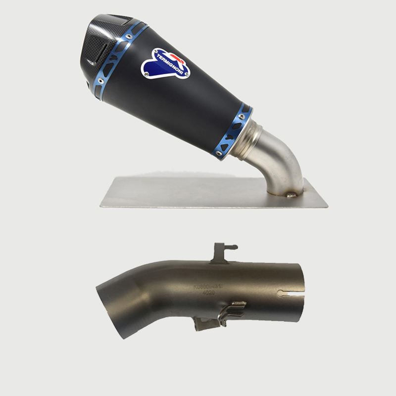 Kit Silenziatore Termignoni HEB Racing in Titanio Nero con fondello in Carbonio e tubo di raccordo incluso per KAWASAKI Z 900 RS 2018-2020