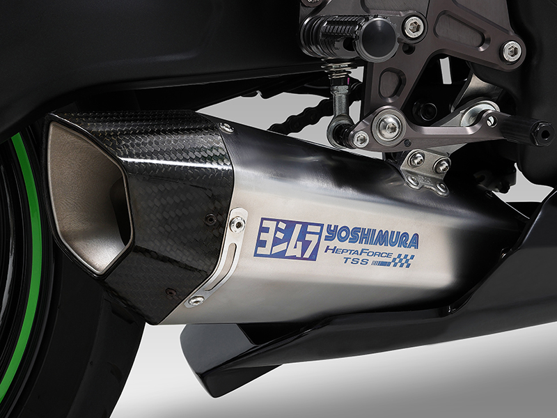 Scarico completo racing full titanium Yoshimura Hepta Force TTS Titanio per KAWASAKI ZX 25 R 2020-2022