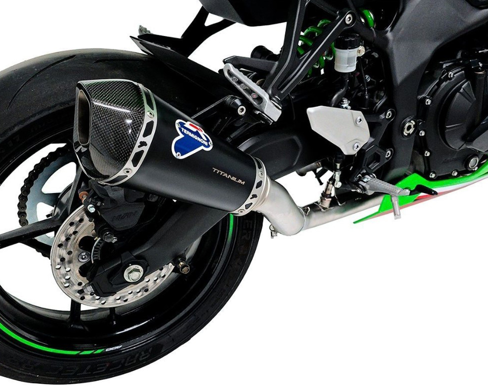 Scarico Completo Termignoni Racing in Acciaio con Terminale in Acciaio inox Nero per KAWASAKI ZX 4 RR 2024-2025