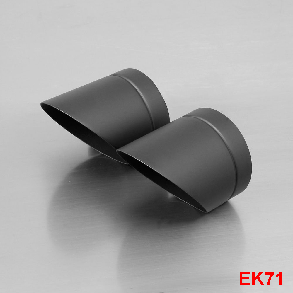 Coppia finali Remus Slash Cut acciaio nero EK71