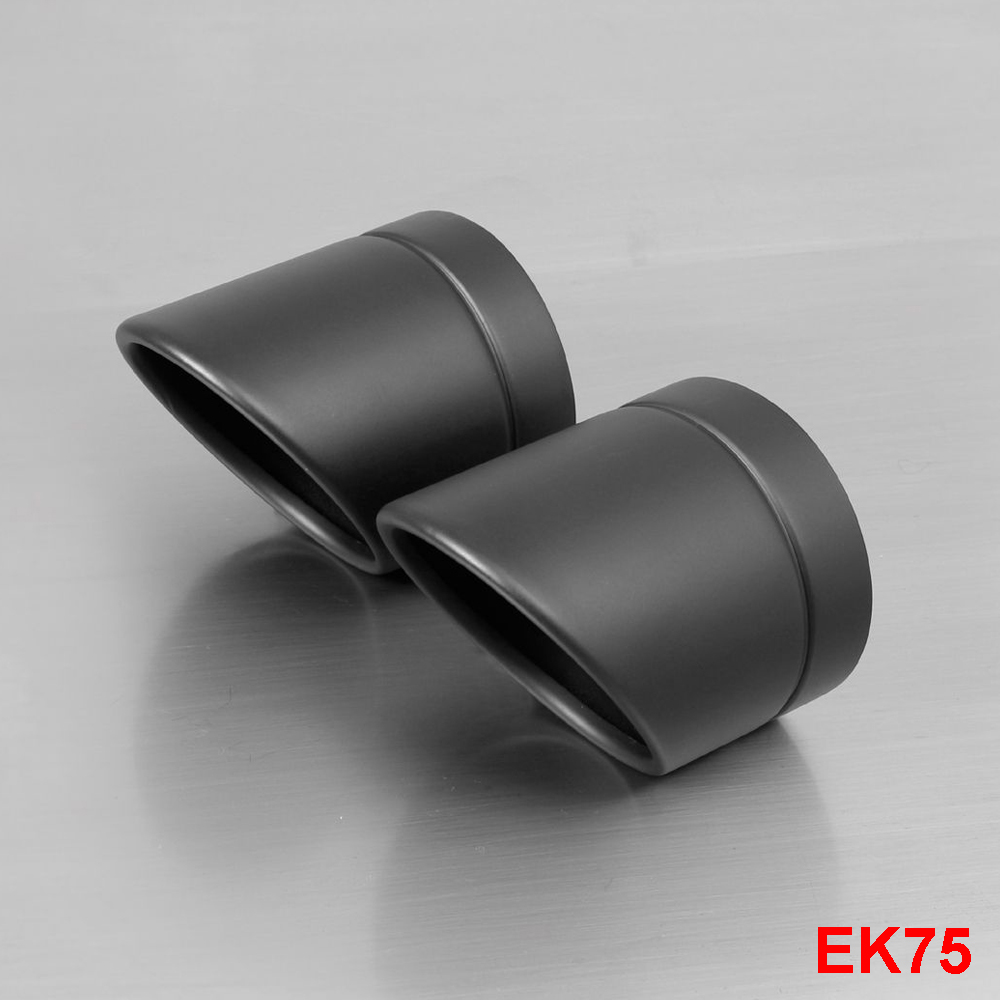 Coppia finali Remus Rolled Up acciaio nero EK75