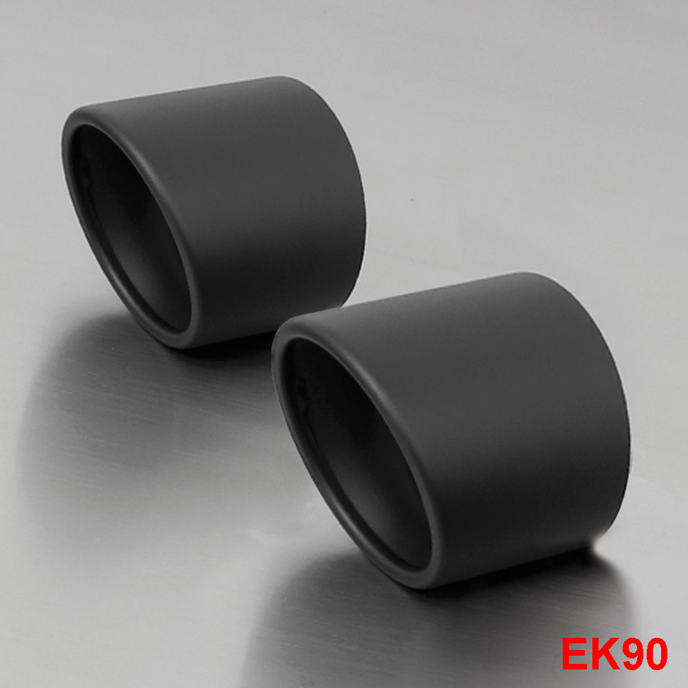 Coppia finali Remus Slash Cut acciaio nero EK90