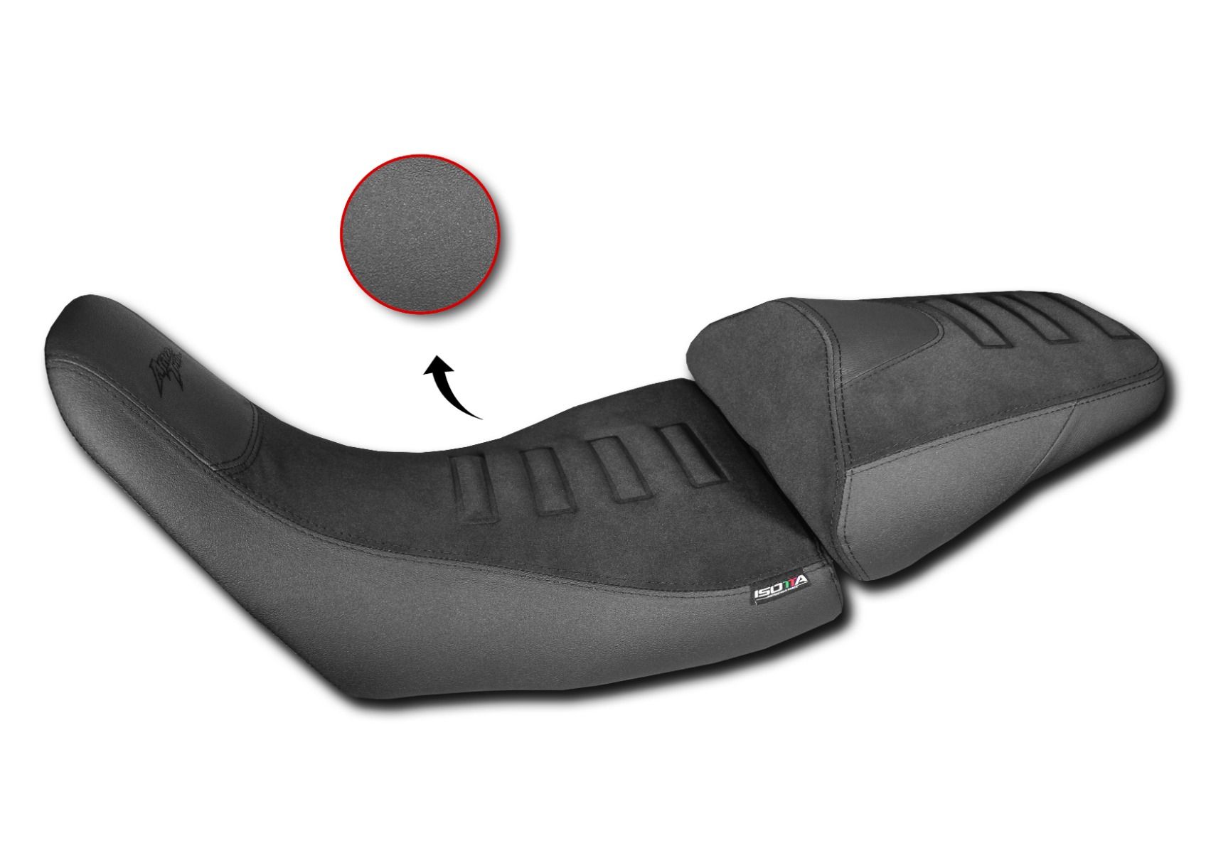 Sella posteriore comfort Triple Black Isotta per HONDA CRF 1100 L AFRICA TWIN ADVENTURE SPORT 2020-2023