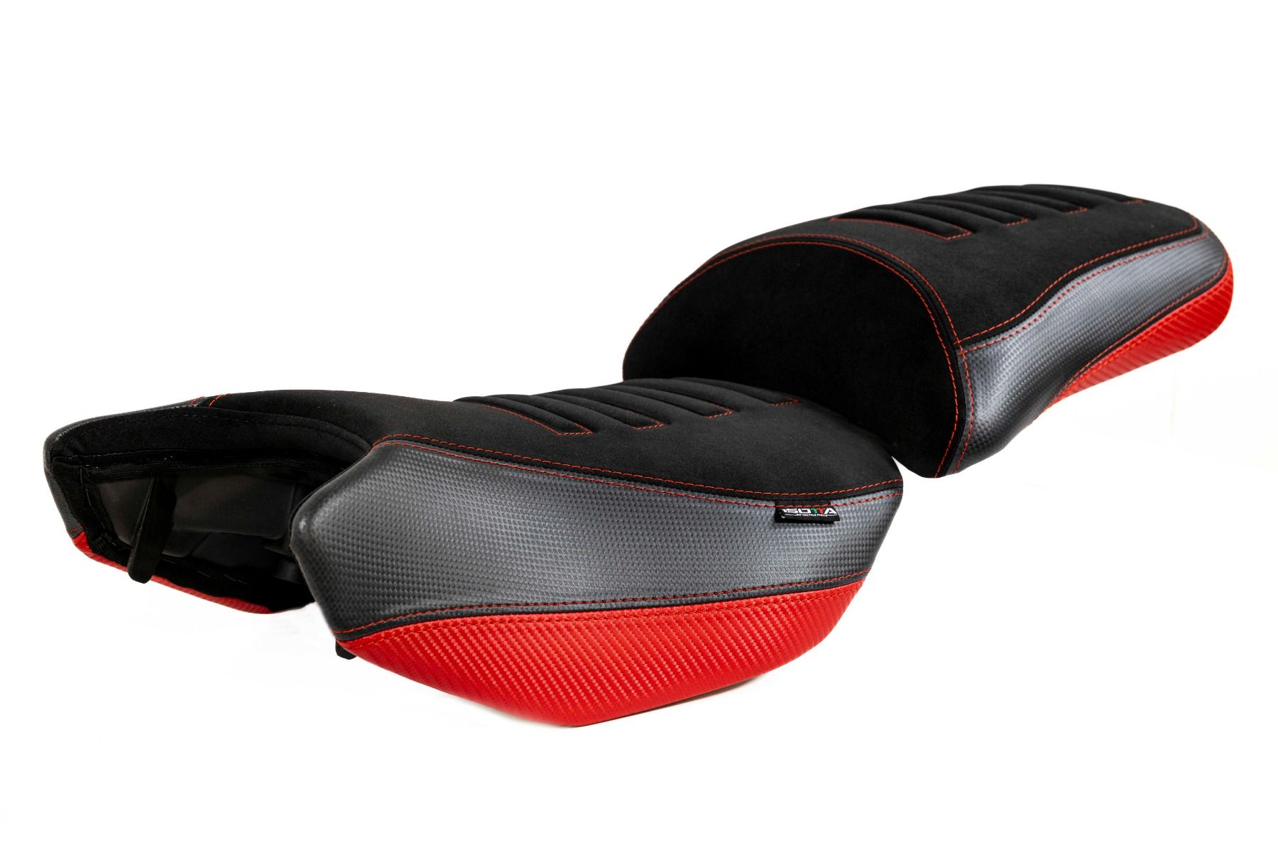 Sella anteriore comfort con canale prostatico Rossa Isotta per BENELLI TRK 502 2017-2024