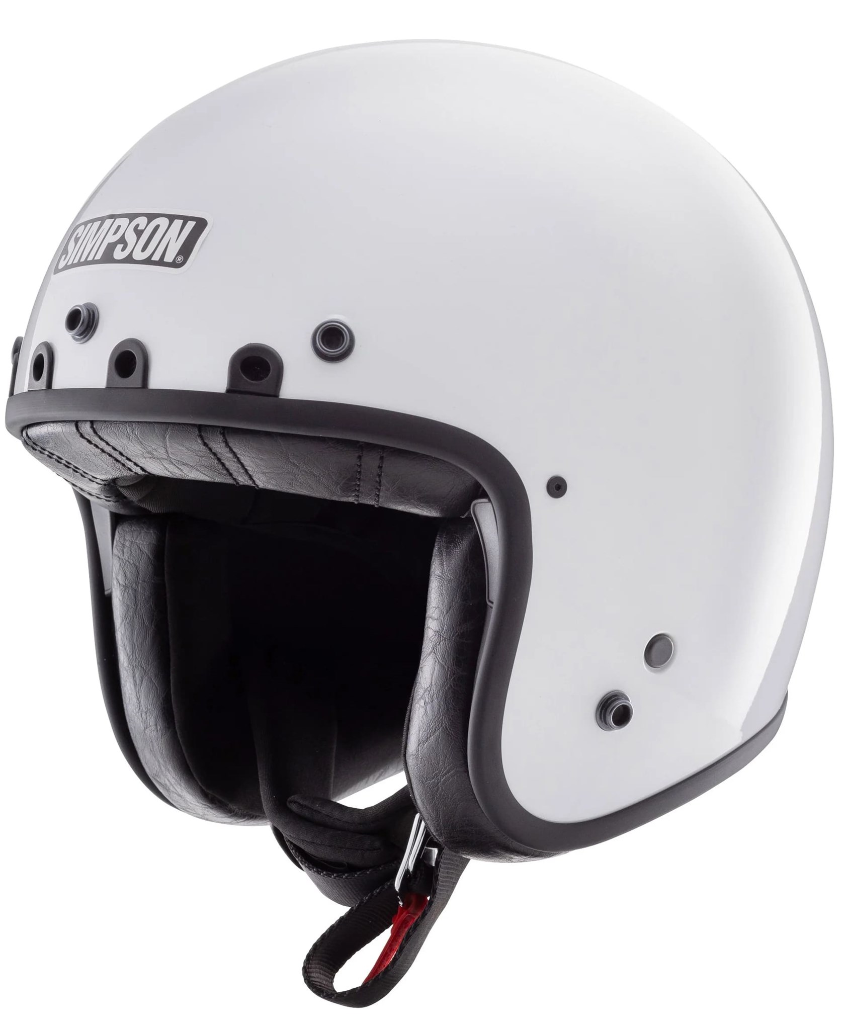 Casco Simpson Chopper Bianco
