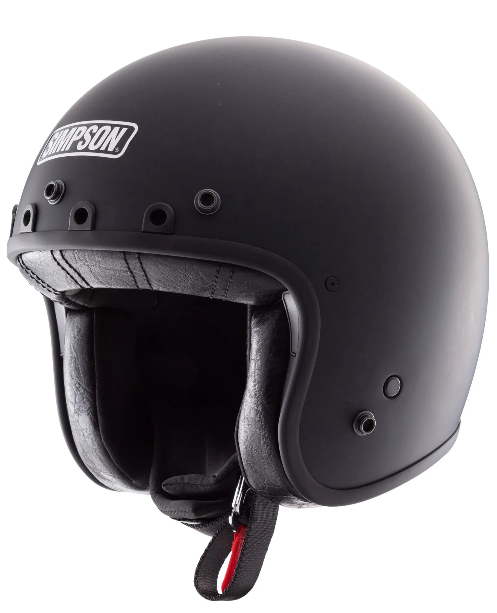 Casco Simpson Chopper Nero Opaco