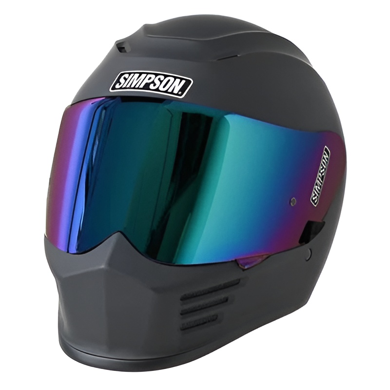 Casco Simpson Speed Nero Opaco E-06