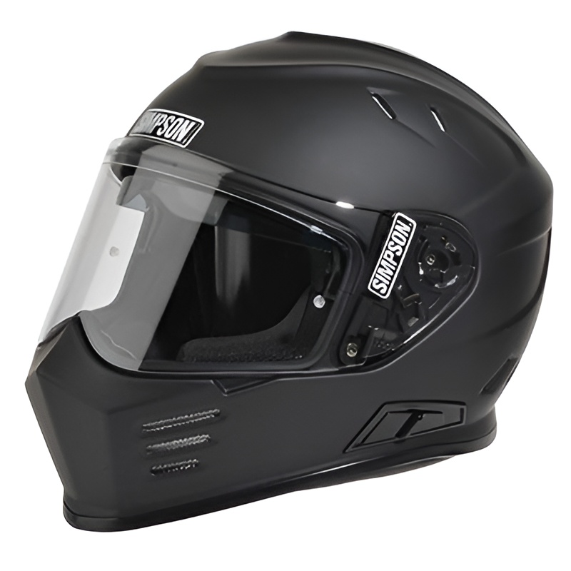 Casco Simpson Venom Nero Opaco E-06