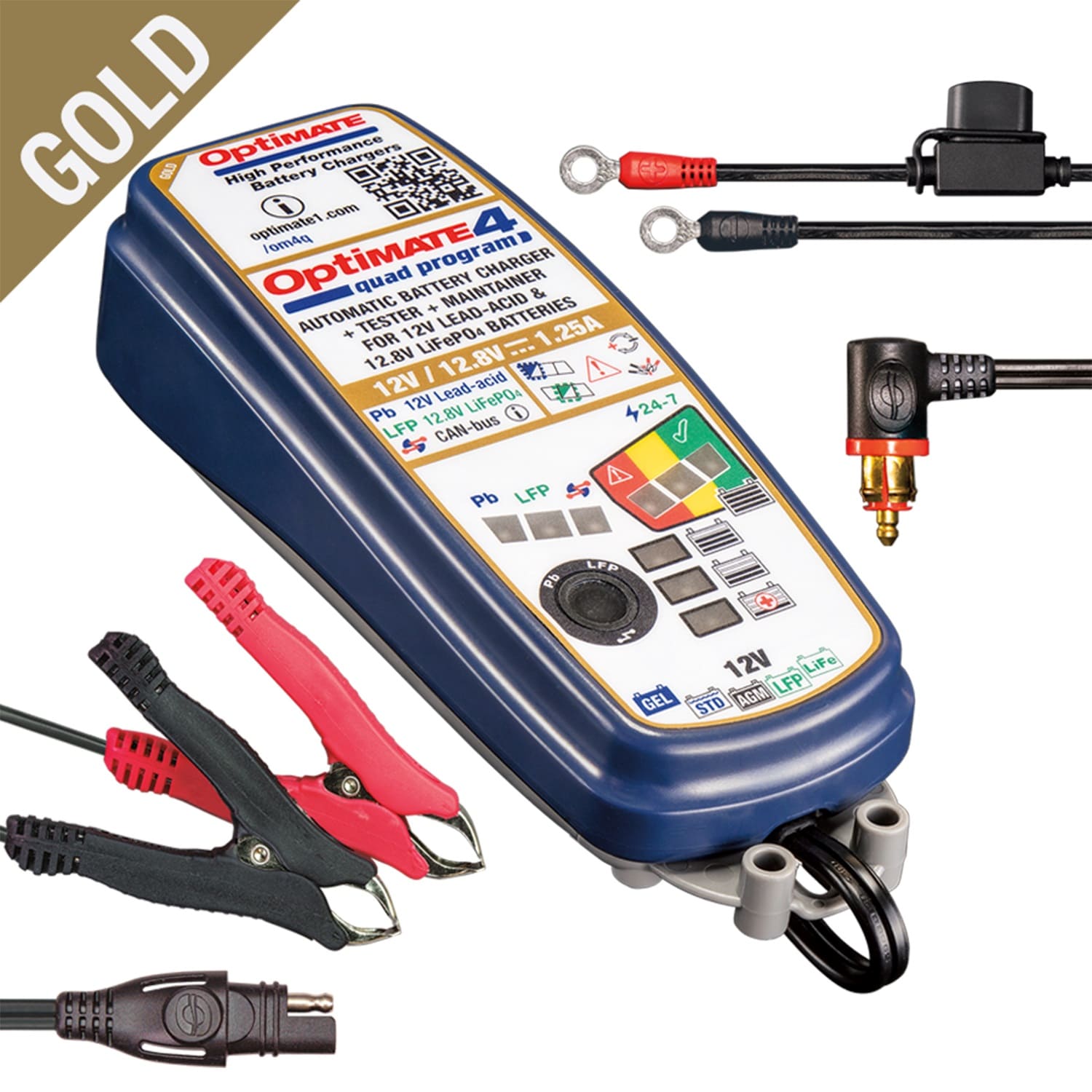 Caricabatterie OptiMate 4 Quad Program Edizione Premium