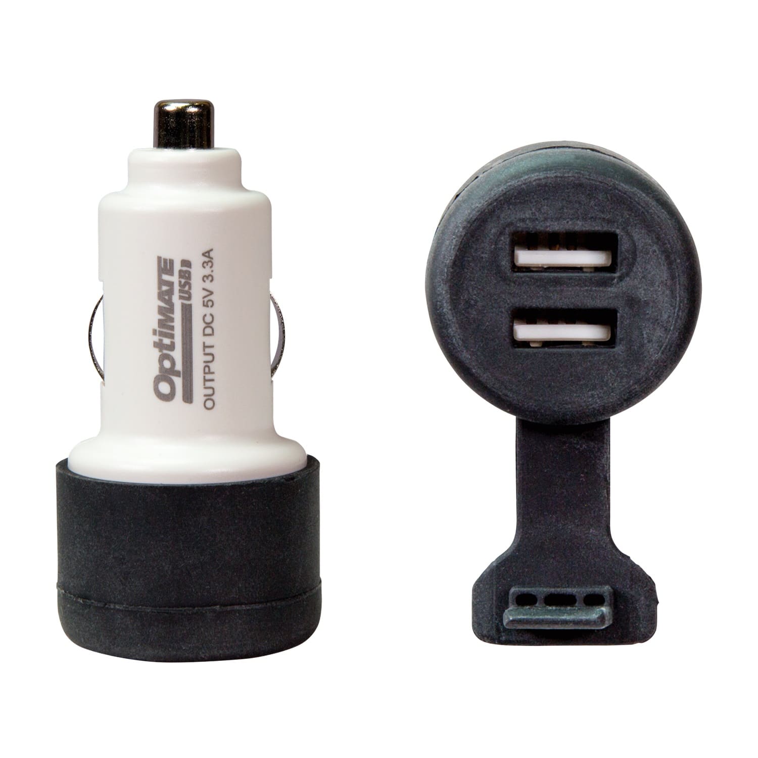 Caricabatterie USB Smart Doppia Uscita con Spina Auto Optimate
