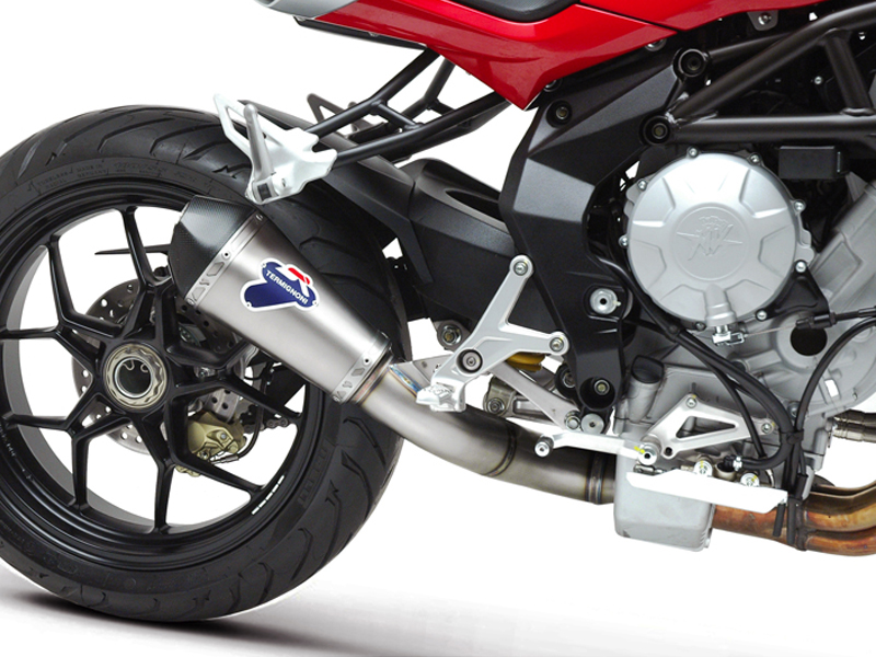 Silenziatore Termignoni Omologato in Acciaio Inox con Fodero in Titanio per MV AGUSTA B3 675 2012-2020