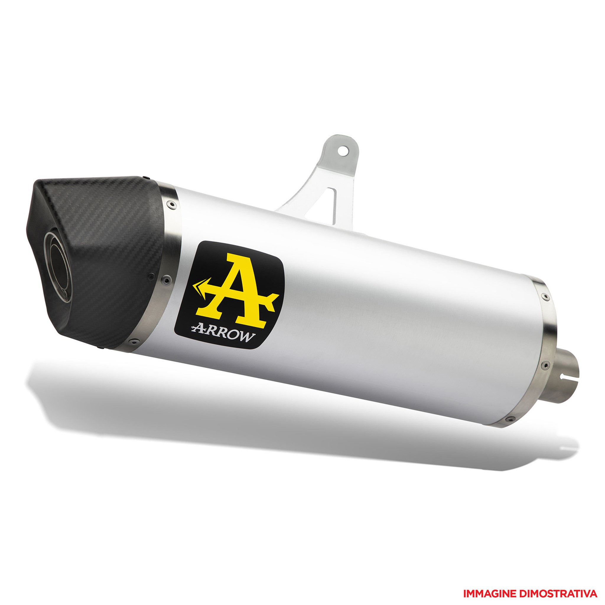 Terminale omologato Arrow Maxi Race Tech Alluminio fondello carbonio per HONDA CRF 1100 L AFRICA TWIN ADVENTURE SPORT 2024-2025