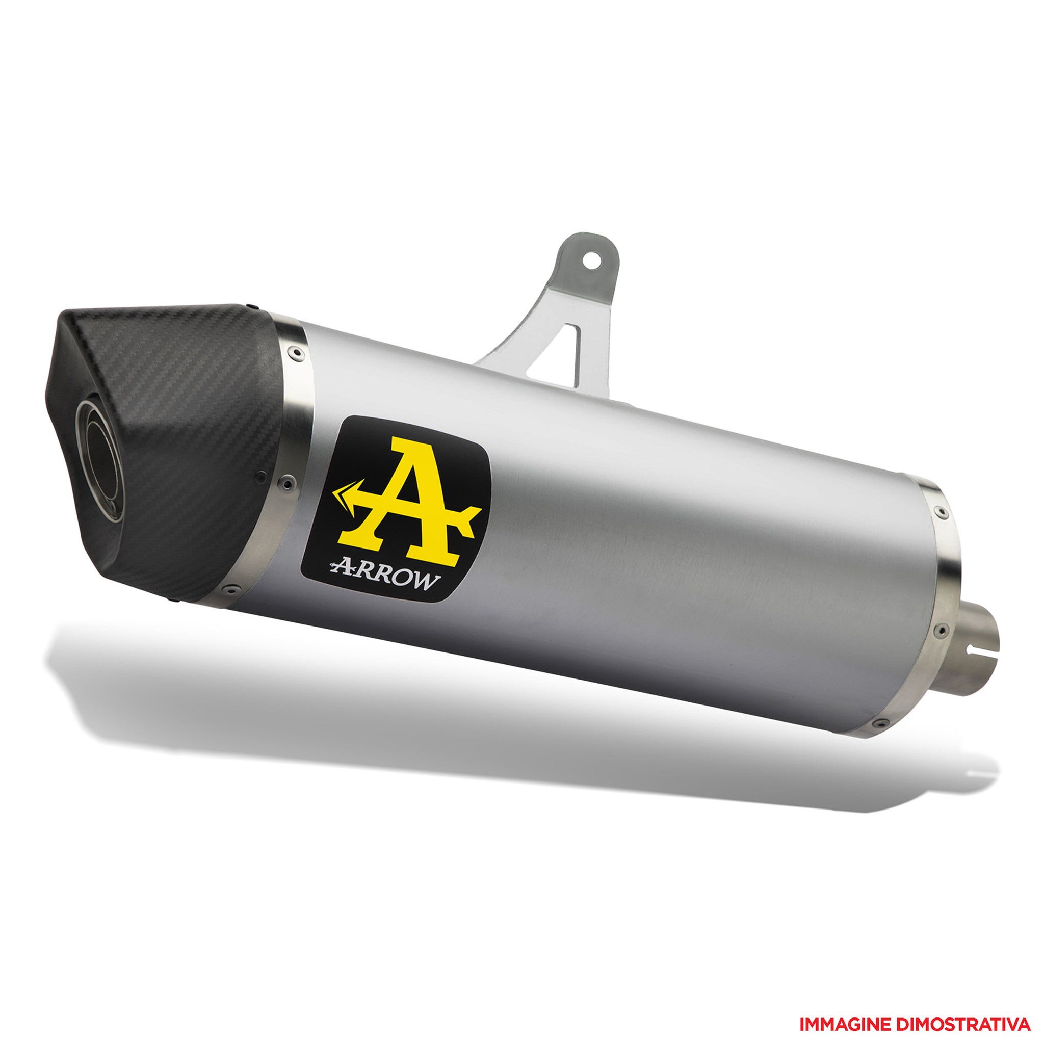 Terminale omologato Arrow Maxi Race Tech Titanio fondello carbonio per HONDA CRF 1100 L AFRICA TWIN ADVENTURE SPORT 2024-2025