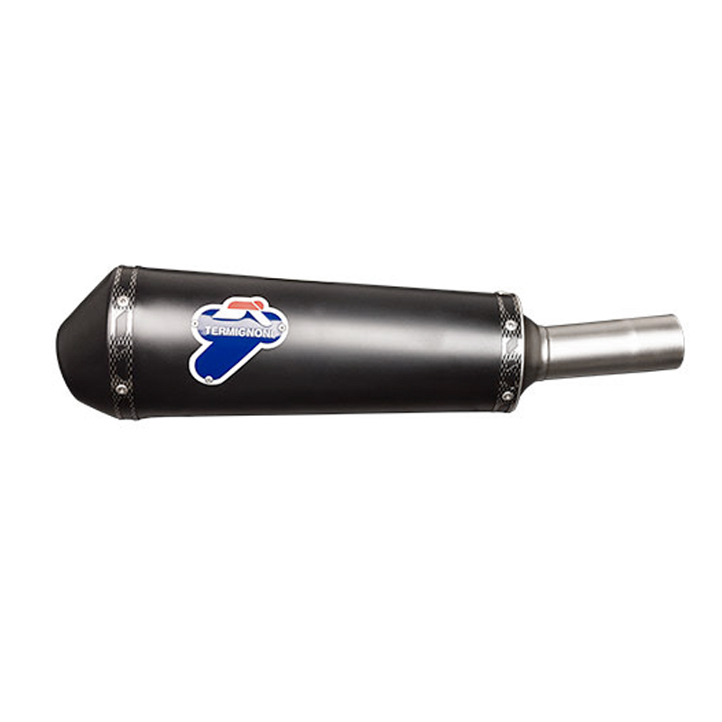 Silenziatore Termignoni Racing Ovale in Acciaio Inox Nero per PIAGGIO VESPA GTS 300 2008-2020