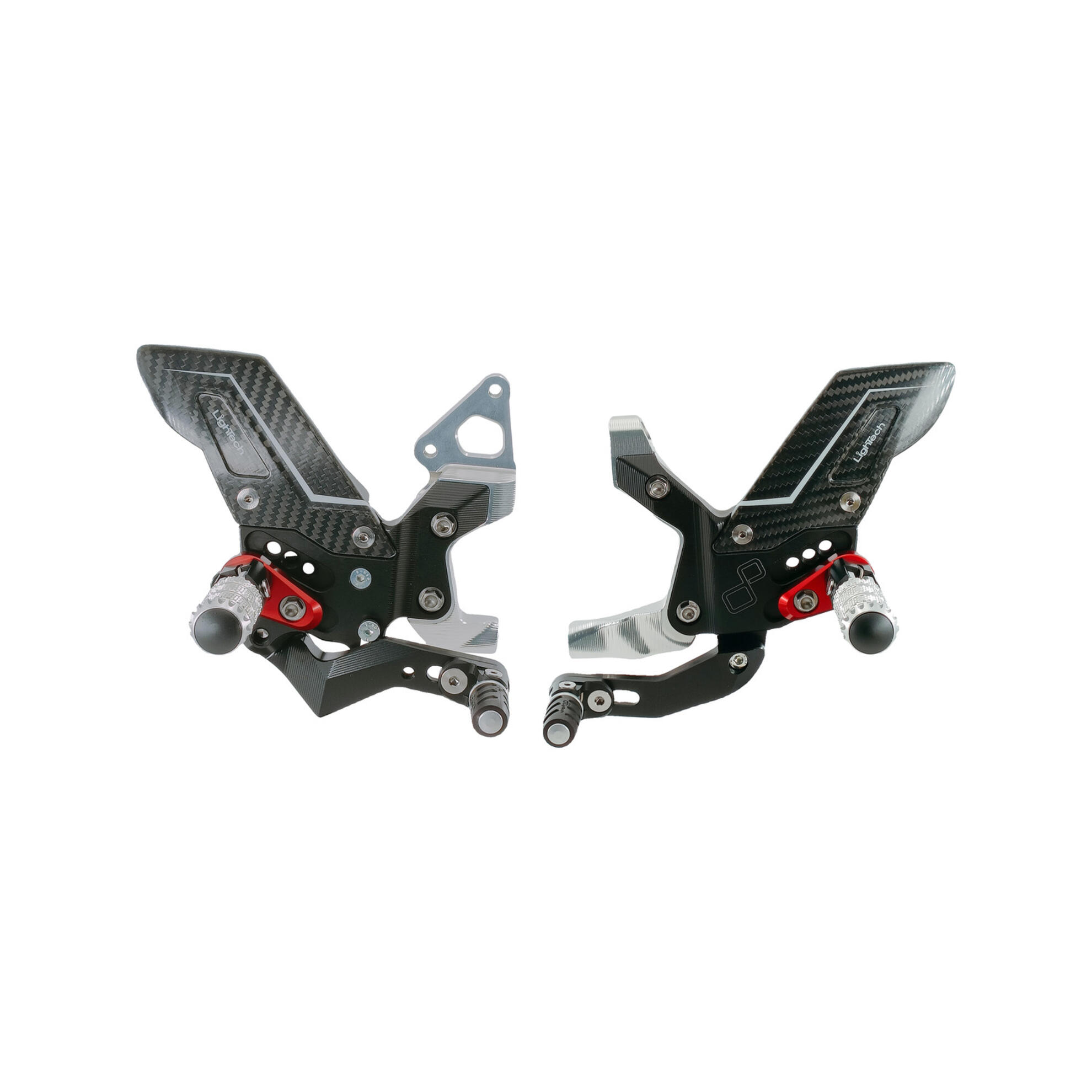 Pedane regolabili "R" Version Lightech cambio dritto Nuova Versione per DUCATI PANIGALE 899 2014-2015