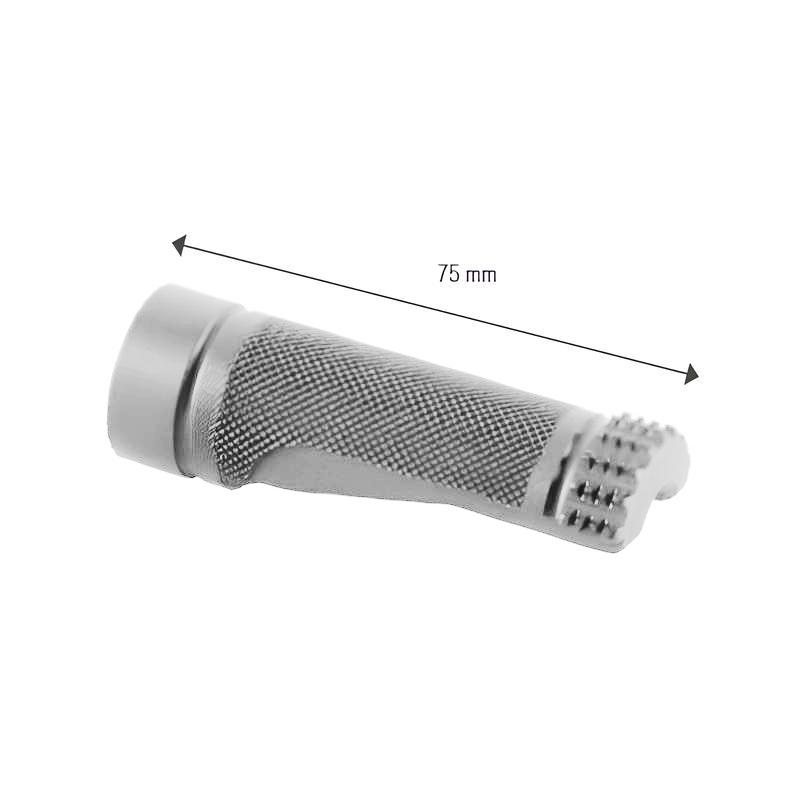 Ricambio poggiapiede fisso 75 mm per pedane Lightech