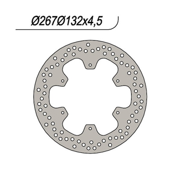 Disco freno anteriore fisso NG Brakes per YAMAHA SRX 660 1988-1991