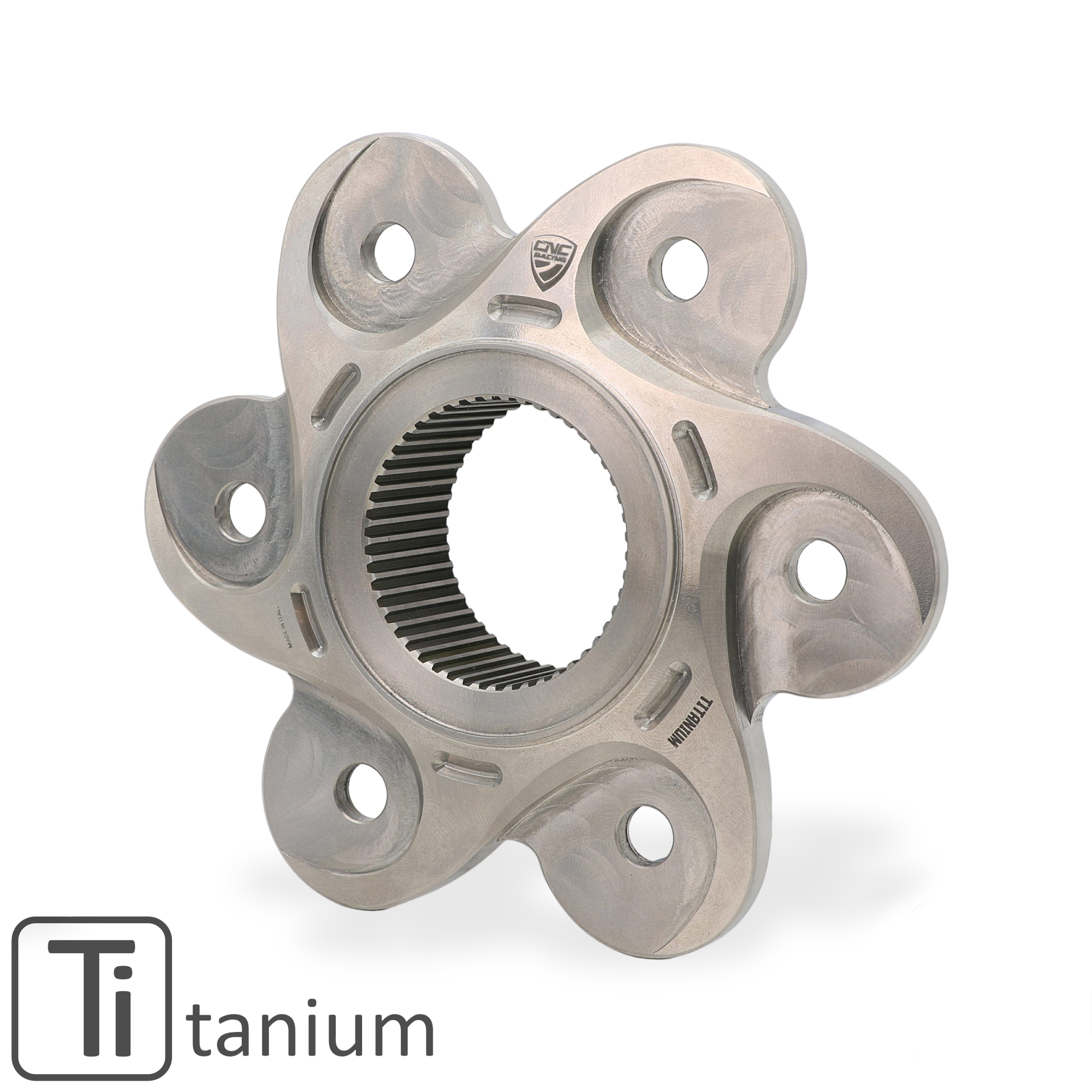 Flangia portacorona new titanium CNC Racing per DUCATI DIAVEL 1200 2010-2018