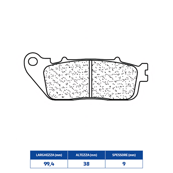 Set pastiglie freno posteriori CL-Brakes serie RX3 per HONDA CB 1000 R 2018-2025