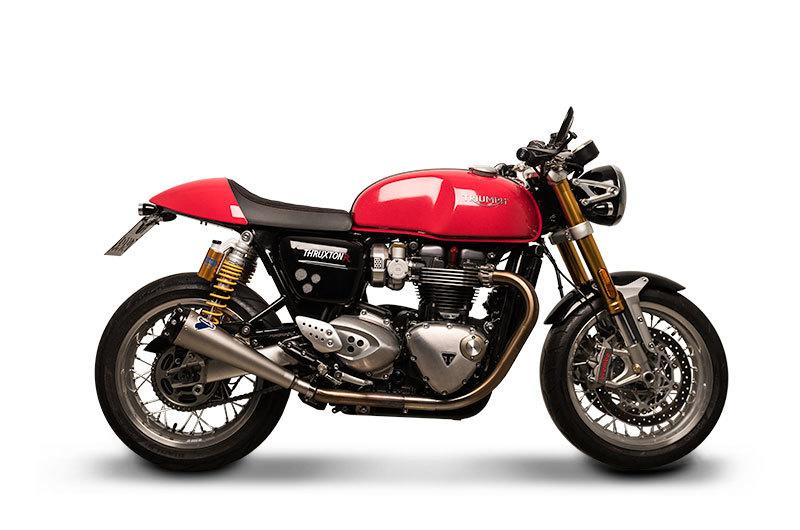 Coppia di Silenziatori Termignoni Omologati in Acciaio Inox per TRIUMPH THRUXTON 1200 2016-2020