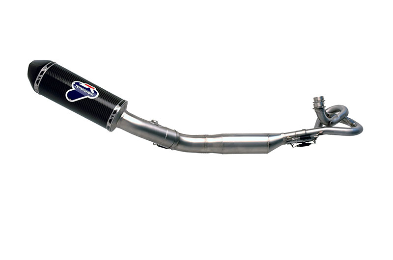 Scarico Completo Termignoni Omologato in Acciaio Inox con Terminale in Carbonio per YAMAHA T-MAX 530 2012-2016