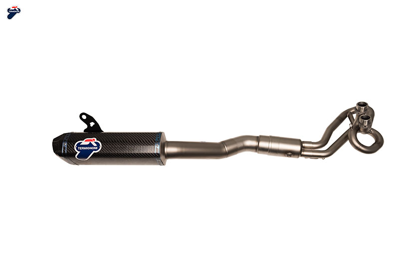 Scarico Completo Termignoni Racing in Acciaio Inox con Terminale Scream in Carbonio per YAMAHA T-MAX 530 2017-2019